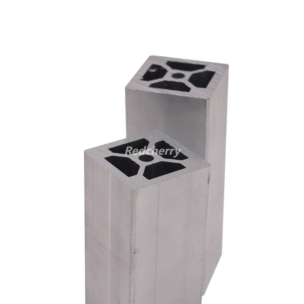 textured-surface-of-designer-patterned-aluminum-square-tube-for-structural-extrusions