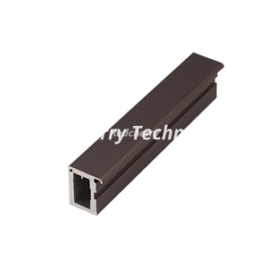 Matte Dark Gray Square Aluminum Extrusion Profile
