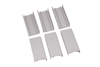 Silver Anodized Aluminum Frame for Doors Windows with Resistant Decorative