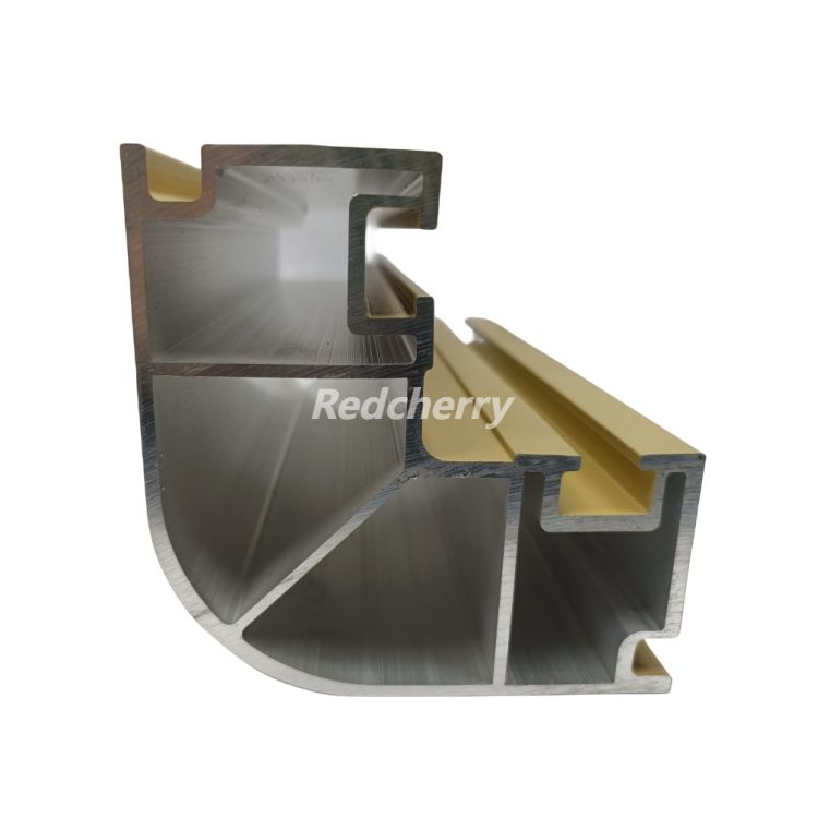 Custom anodized gold aluminum elevator panels crafted from premium industrial aluminum profile for luxury interior design.