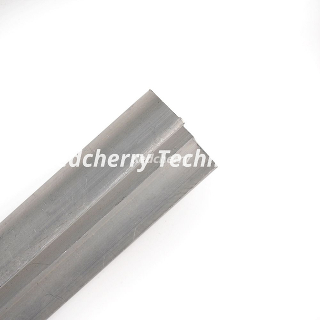 Semi-circular hollow aluminum guide rail profile for custom industrial sliding track systems