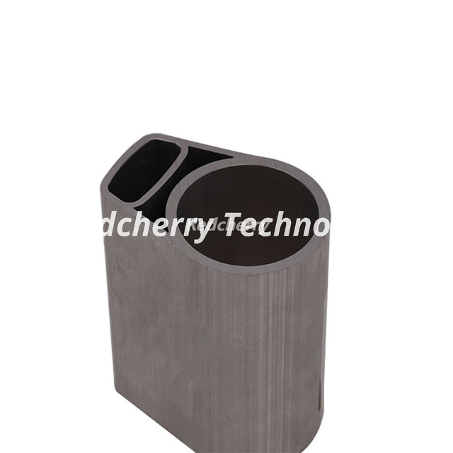 Dual-Chamber 6063 T5 Anodized Aluminum Extrusion Profile for Handrail & Equipment Guardrail