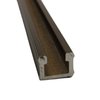 Brown U-shaped Aluminum Frame for Doors And Windows