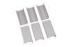 Silver Anodized Aluminum Frame for Doors Windows with Resistant Decorative