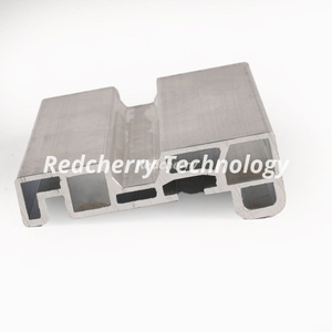 Grooved multi-chamber industrial aluminum profile for custom structural and machinery applications