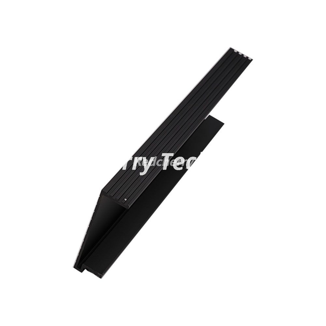 Black Flush Mount Aluminum Cabinet Pull