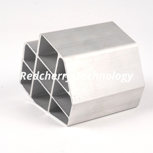  Customized Heart-Shaped 8-Hole Anodized Aluminum Extrusion Profile