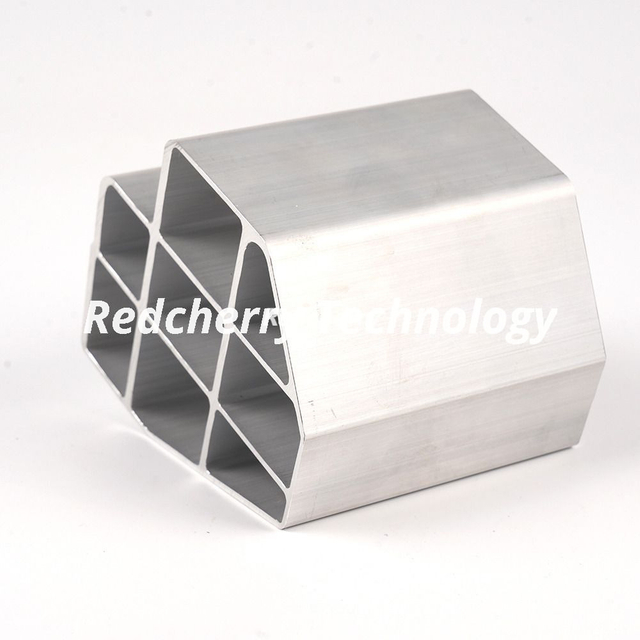  Customized Heart-Shaped 8-Hole Anodized Aluminum Extrusion Profile