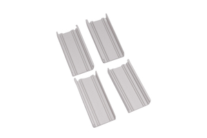 Silver Anodized Aluminum Frame for Doors Windows with Resistant Decorative
