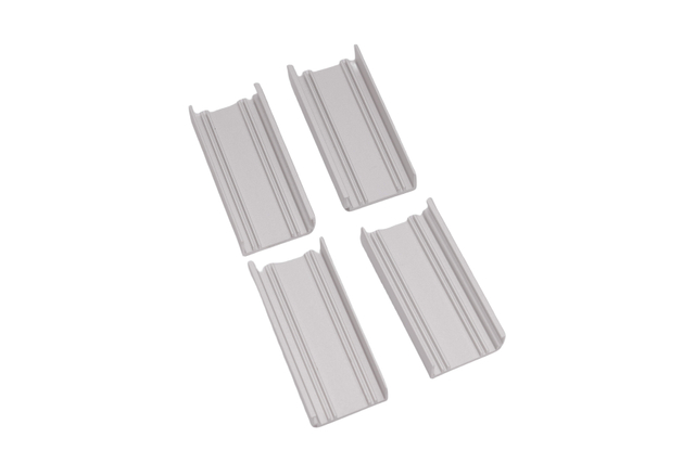 Silver Anodized Aluminum Frame for Doors Windows with Resistant Decorative