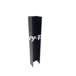 Black U-Shaped Aluminum Channel Profile | Decorative & Structural Aluminum U-Channel
