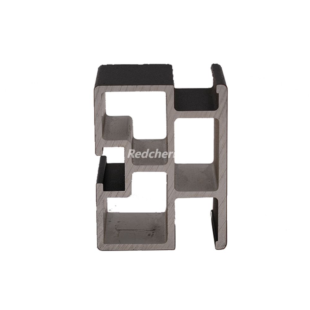 6000 series black anodized aluminum square tube with smooth matte finish for structural and decorative use