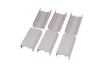 Silver Anodized Aluminum Frame for Doors Windows with Resistant Decorative